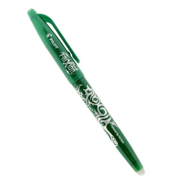 ERASABLE PEN - PILOT FRIXION ROLLER 0.7MM GREEN ERASABLE INK