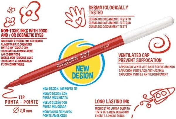 FINE TIP FELT TIP PENS JOY ½ METER - 50 PCS - Image 2