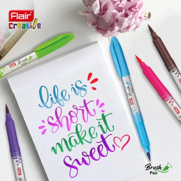 FLAIR BRUSH PEN 12 CLRS - Image 4