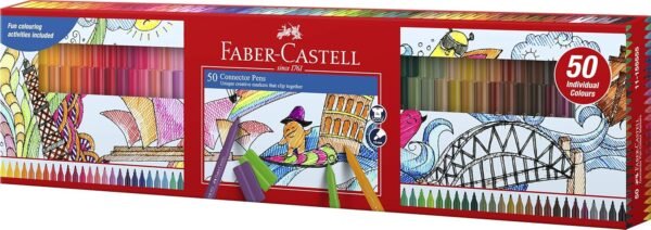 FABER CASTELL CONNECTOR PEN BOX OF 50