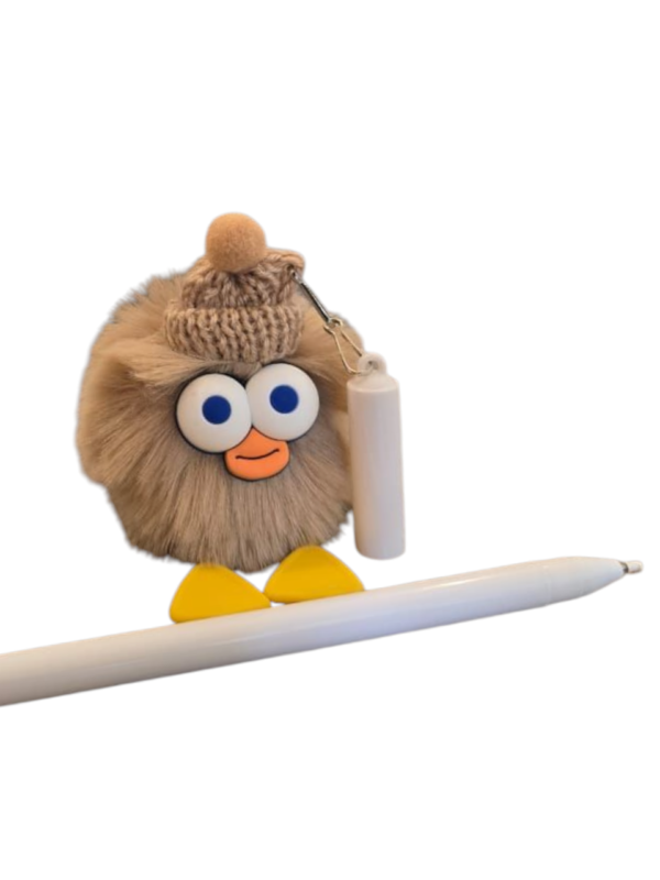 FANCY PEN WITH PLUSH KEY RING