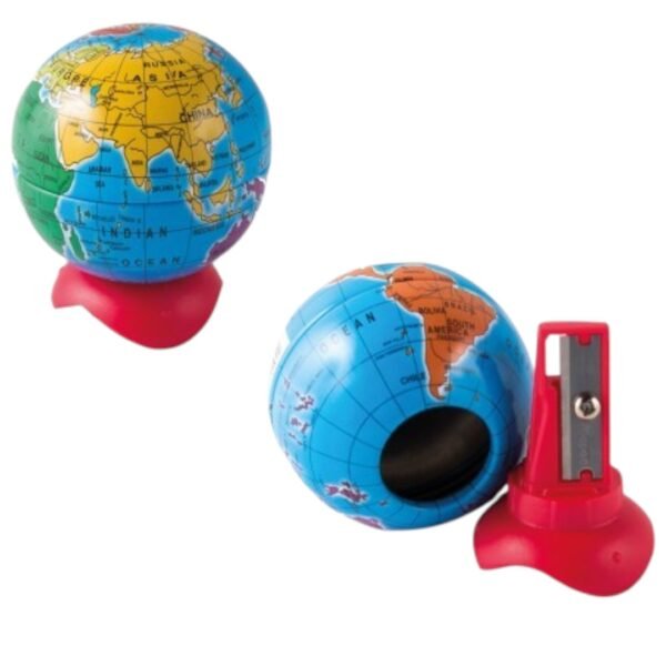 SHARPENER MAPED GLOBE 1 HOLE