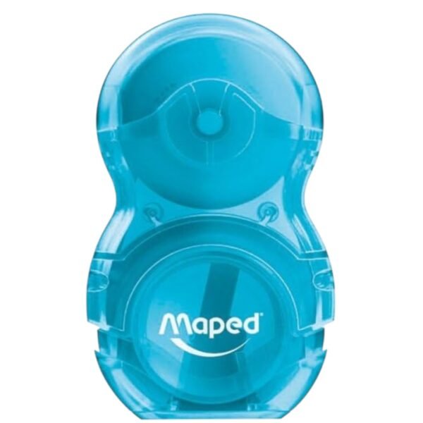 SHARPENER AND ERASER MAPED LOOPY TRANSLUCENT DUO