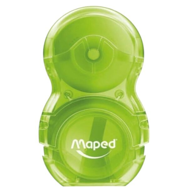 SHARPENER AND ERASER MAPED LOOPY TRANSLUCENT DUO