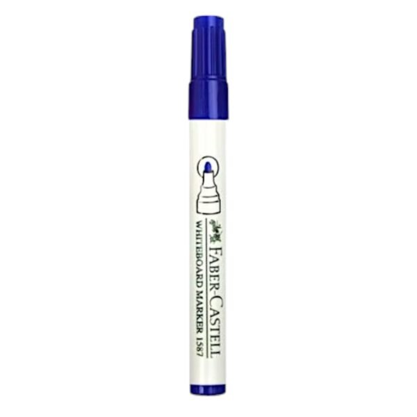 FABER CASTELL WHITE BOARD MARKER ROUND BLUE