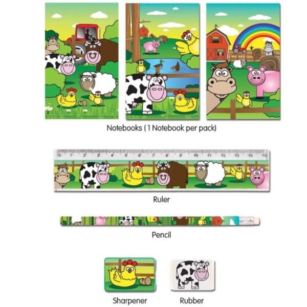 5 PC FARM STATIONERY SET