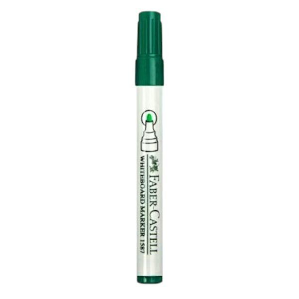 FABER CASTELL WHITE BOARD MARKER ROUND GREEN