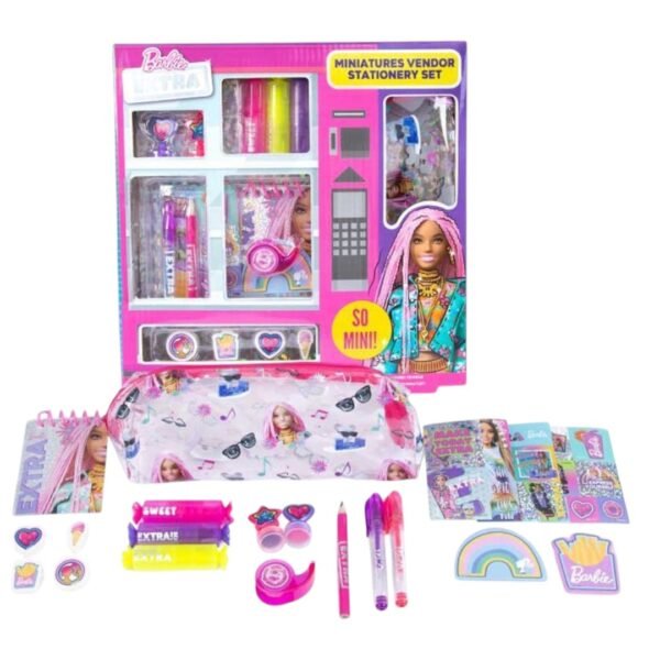 BARBIE MINIATURES VENDING STATIONERY SET