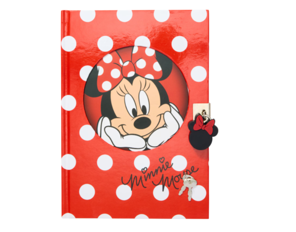 NOTEBOOK MINNNIE MOUSE A5 LOCKABLE