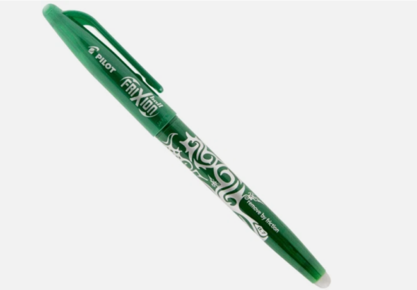 ERASABLE PEN - PILOT FRIXION ROLLER 0.7MM GREEN ERASABLE INK