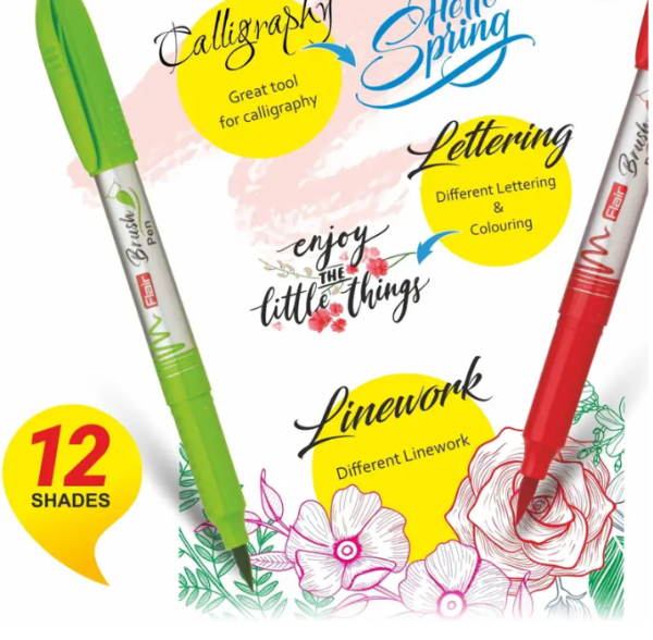 FLAIR CREATIVE BRUSH PEN WITH FLEXIBLE TIP - Image 4