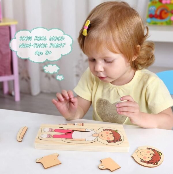 PLAYTIVE MONTESSORI BODY PUZZLE - GIRL - Image 3