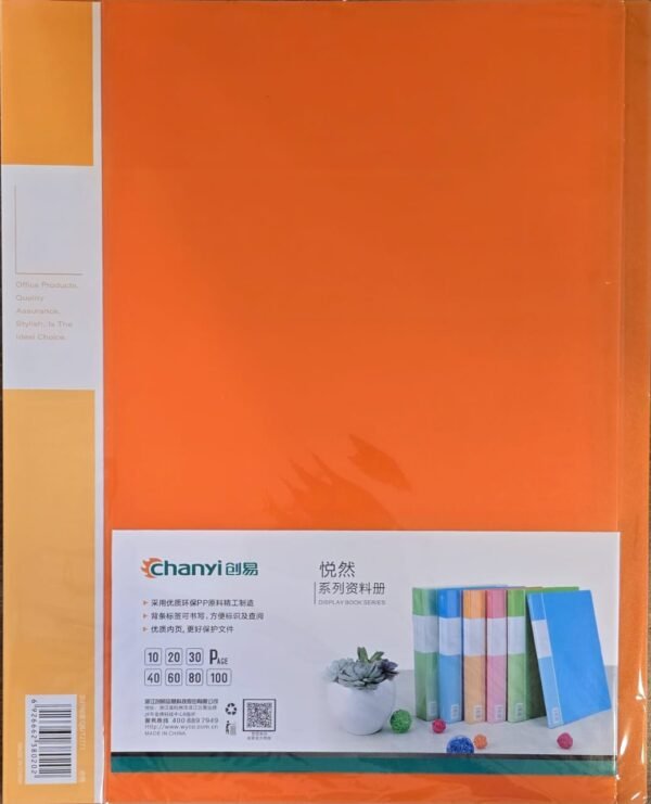 CLEAR FOLDER 20 SHEETS / PORTE-VUES 20 POCHETTES