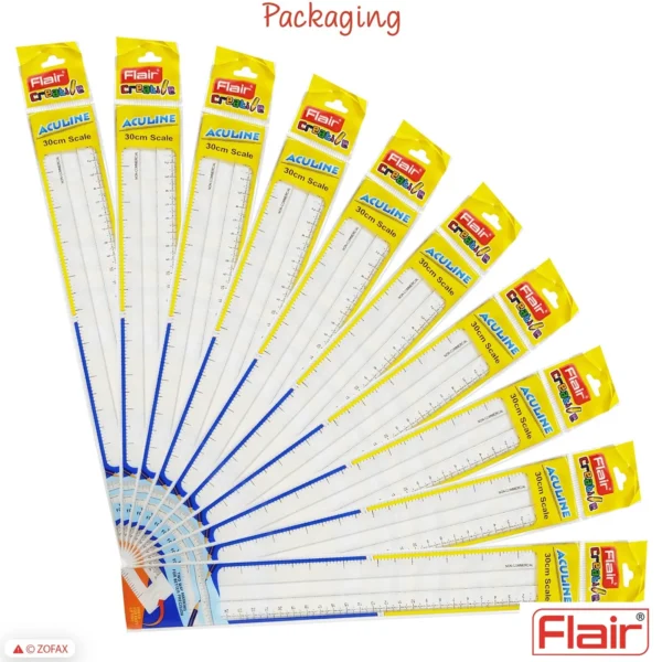 FLAIR PLASTIC RULER LARGE 30CM - Image 3