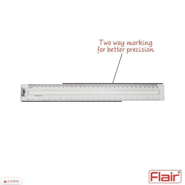 FLAIR PLASTIC RULER LARGE 30CM - Image 2