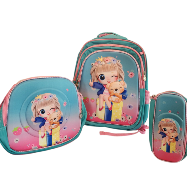 3D CHILDREN'S BACKPACK IN THREE-PIECES COMBO