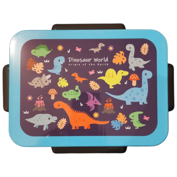 RECTANGULAR 5 GRID LUNCH BOX - BLUE - Image 2