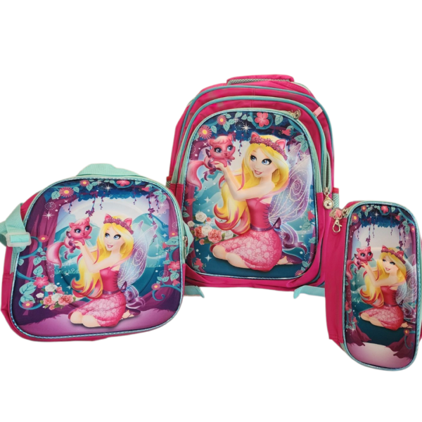 3D CHILDREN'S BACKPACK IN THREE-PIECES COMBO