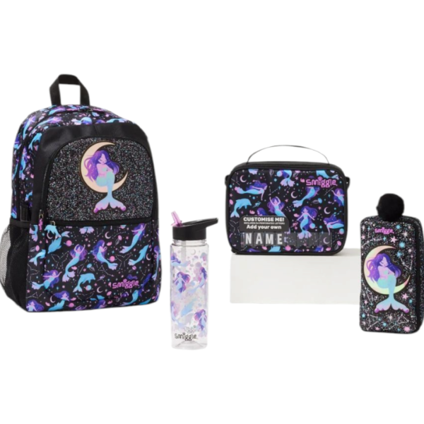 SMIGGLE LIMITLESS 4 PIECE ATTACH LUNCHBOX SCHOOL BUNDLE