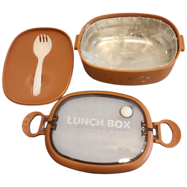 STAINLESS LUNCHBOX - BROWN - Image 3