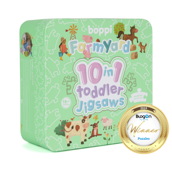 BOPPI 10 IN 1 TODDLER JIGSAW PUZZLE - FARMYARD