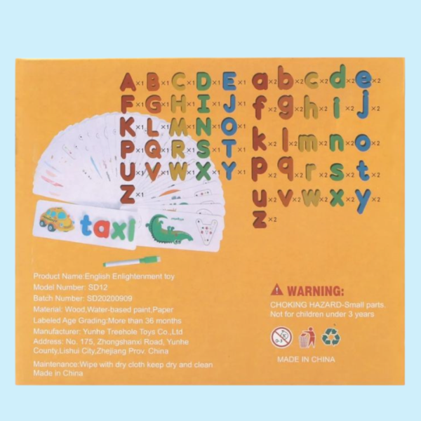 ENGLISH ENLIGHTENMENT TOY - MATCHING, SPELLING & TRACING - Image 5
