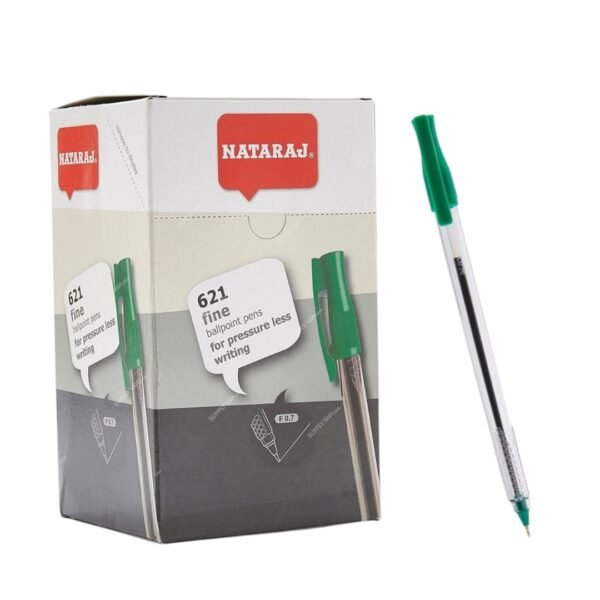 NATARAJ GREEN PEN - 1 BOX