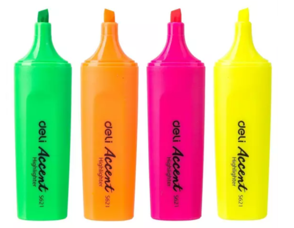 DELI  HIGHLIGHTERS CHISEL TIP 1-5MM