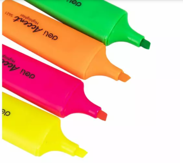 DELI  HIGHLIGHTERS CHISEL TIP 1-5MM - Image 3